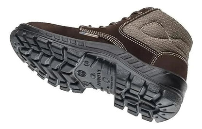 Bota de Segurança em Couro Marluvas Trekking Biqueira em Polipropileno Café