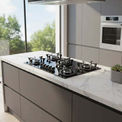 Fogão Cooktop 5 Bocas Clarice com Mega Chama Bivolt
