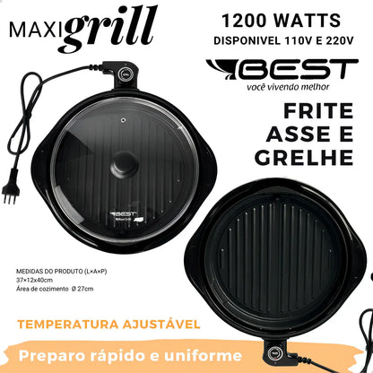 Panela Elétrica Best Maxi Grill 30cm Preto