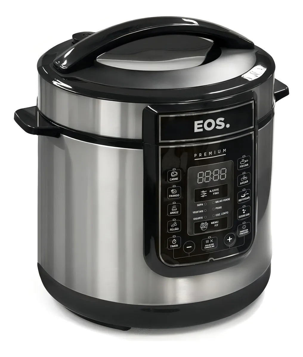 Panela De Pressão Elétrica Multiuso Digital Inox 6L EOS 127V