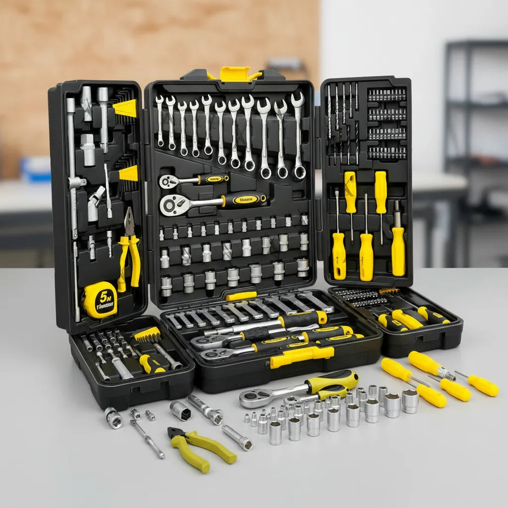Kit Ferramentas Maleta 128 Pcs Mecanico Titanium Preto