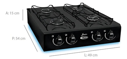 Fogão Portátil 4 Bocas com Acendimento Manual Clarice Junior