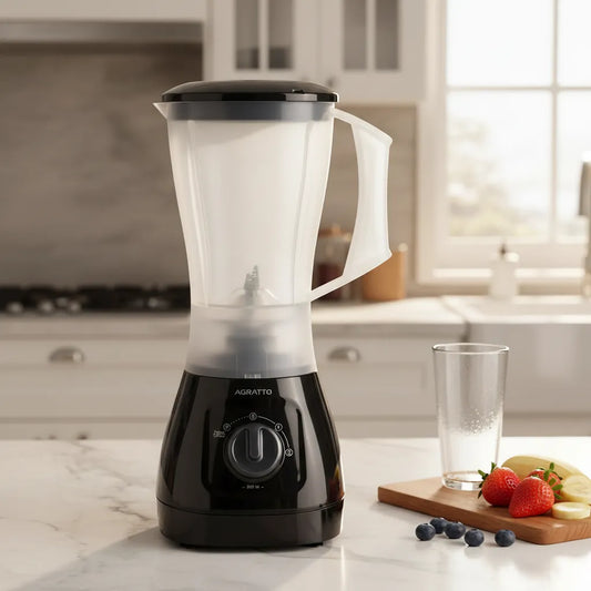 Liquidificador Agratto Forza LQLF-02 1,5L 850W 220V 2 Velocidades Função Pulsar Preto Leitoso