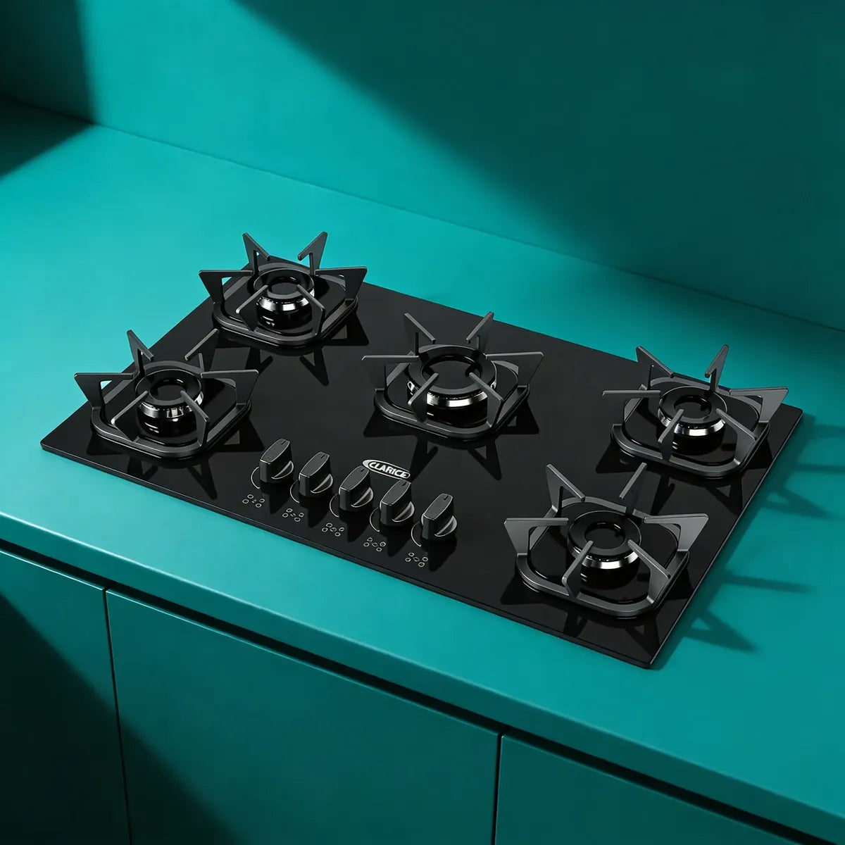 Fogão Cooktop 5 Bocas Clarice com Mega Chama Bivolt