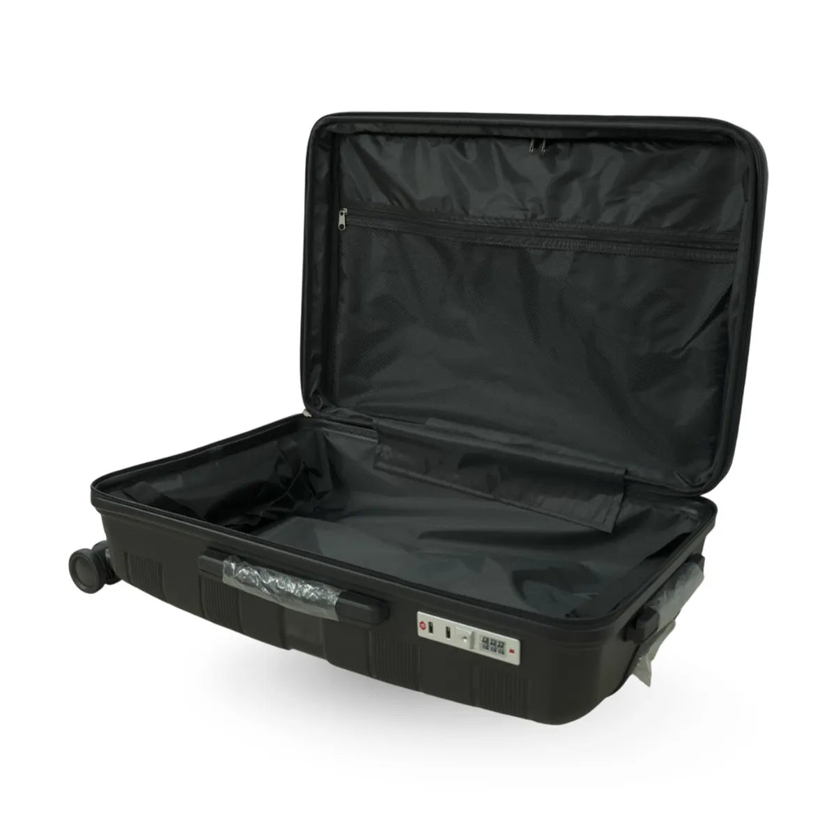Kit Malas Menat Elefante 10kg+23kg Polipropileno Preto com Cadeado TSA
