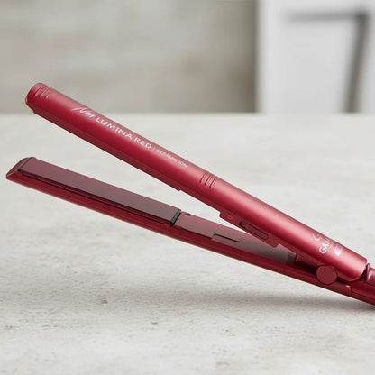 Prancha Cabelo New Lumina Red Ceramic Íon Gama Italy Bivolt Vermelha