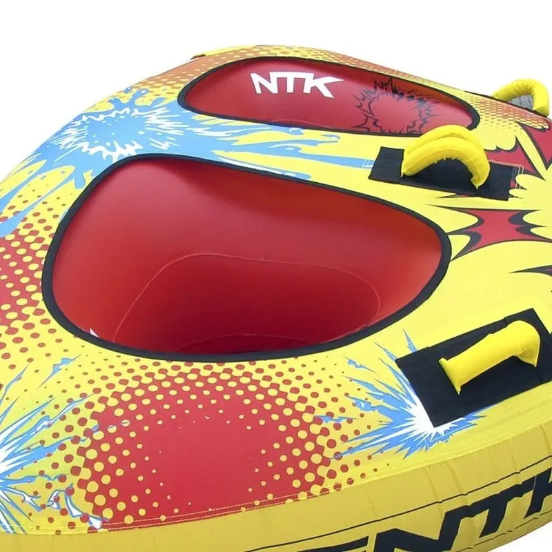 Boia Rebocável Jet Duo Nautika 1,75m Inflável 2 Pessoas