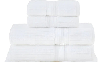 Kit Jogo De Toalhas Buddemeyer 4 Peças Branco Banhão Fio Penteado 100% Algodão