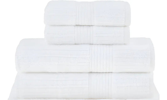 Kit Jogo De Toalhas Buddemeyer 4 Peças Branco Banhão Fio Penteado 100% Algodão