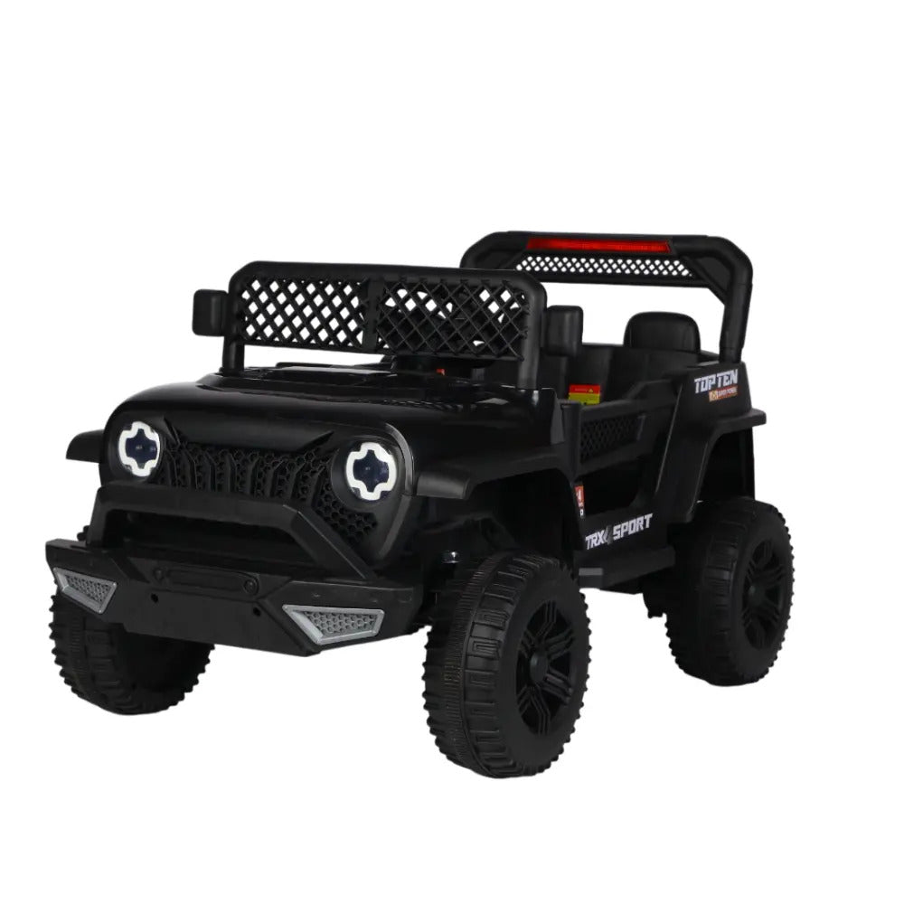 Jipe Elétrico Infantil Bang Toys Adventure V12 12V com Controle Remoto Bluetooth USB LED