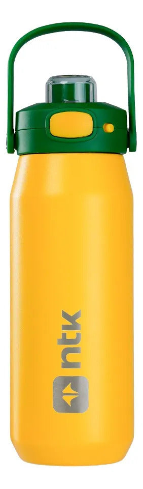 Garrafa Térmica Isomax NTK 750ml Aço Inox Amarela Parede Dupla