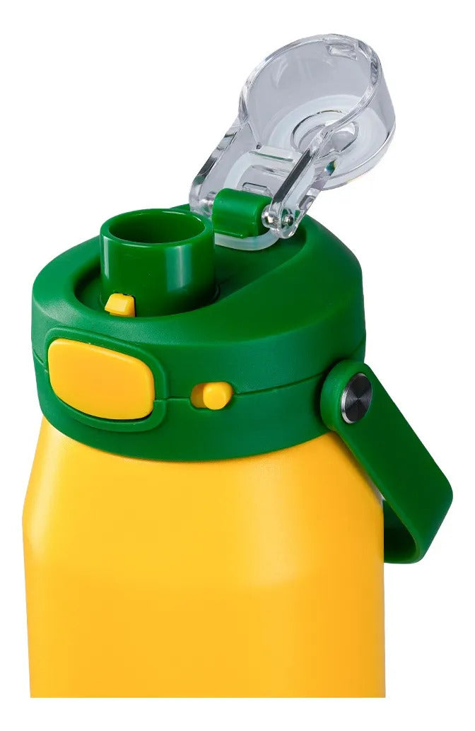 Garrafa Térmica Isomax NTK 750ml Aço Inox Amarela Parede Dupla