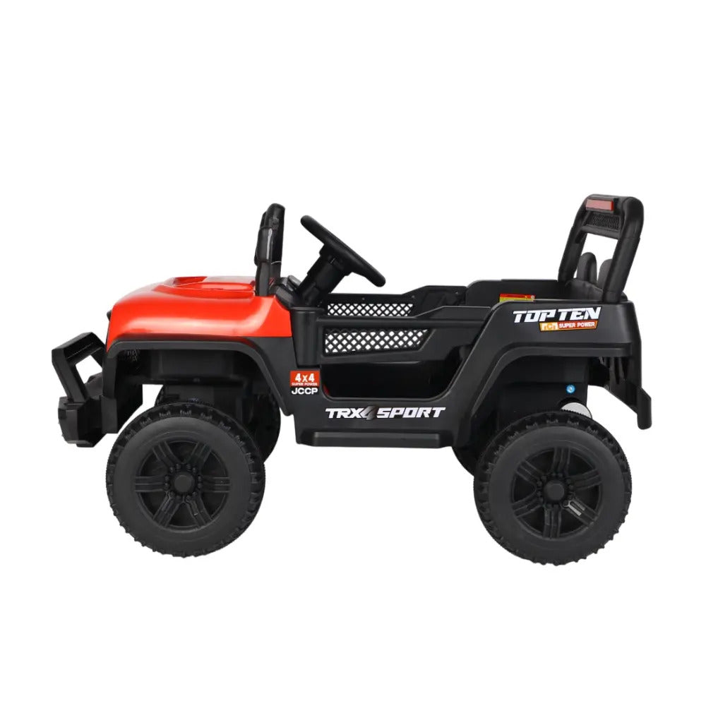 Jipe Elétrico Infantil Bang Toys Adventure V12 12V com Controle Remoto Bluetooth USB LED