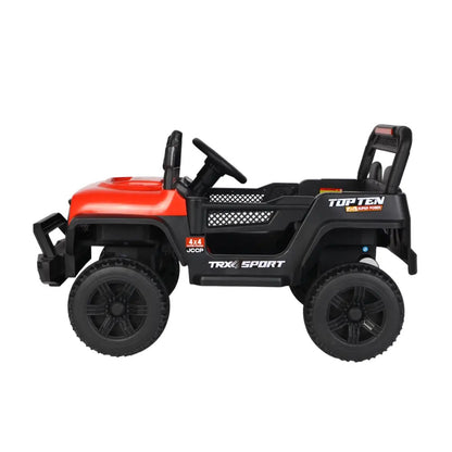 Jipe Elétrico Infantil Bang Toys Adventure V12 12V com Controle Remoto Bluetooth USB LED