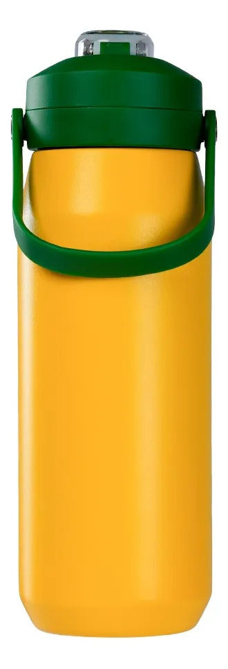 Garrafa Térmica Isomax NTK 750ml Aço Inox Amarela Parede Dupla