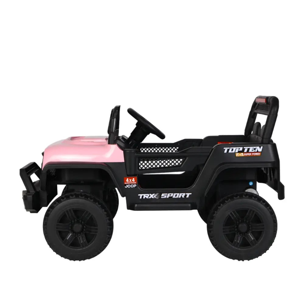 Jipe Elétrico Infantil Bang Toys Adventure V12 12V com Controle Remoto Bluetooth USB LED