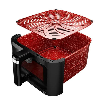 Fritadeira Air Fryer Philco PAF95A 9,5L 1800W Visor Glass Redstone