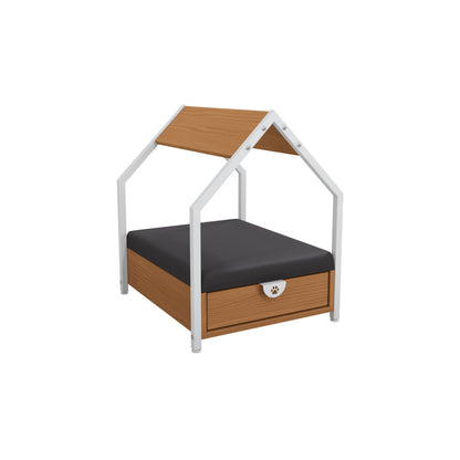 Casinha Pet Kappesberg Canela Branco Para Cães e Gatos