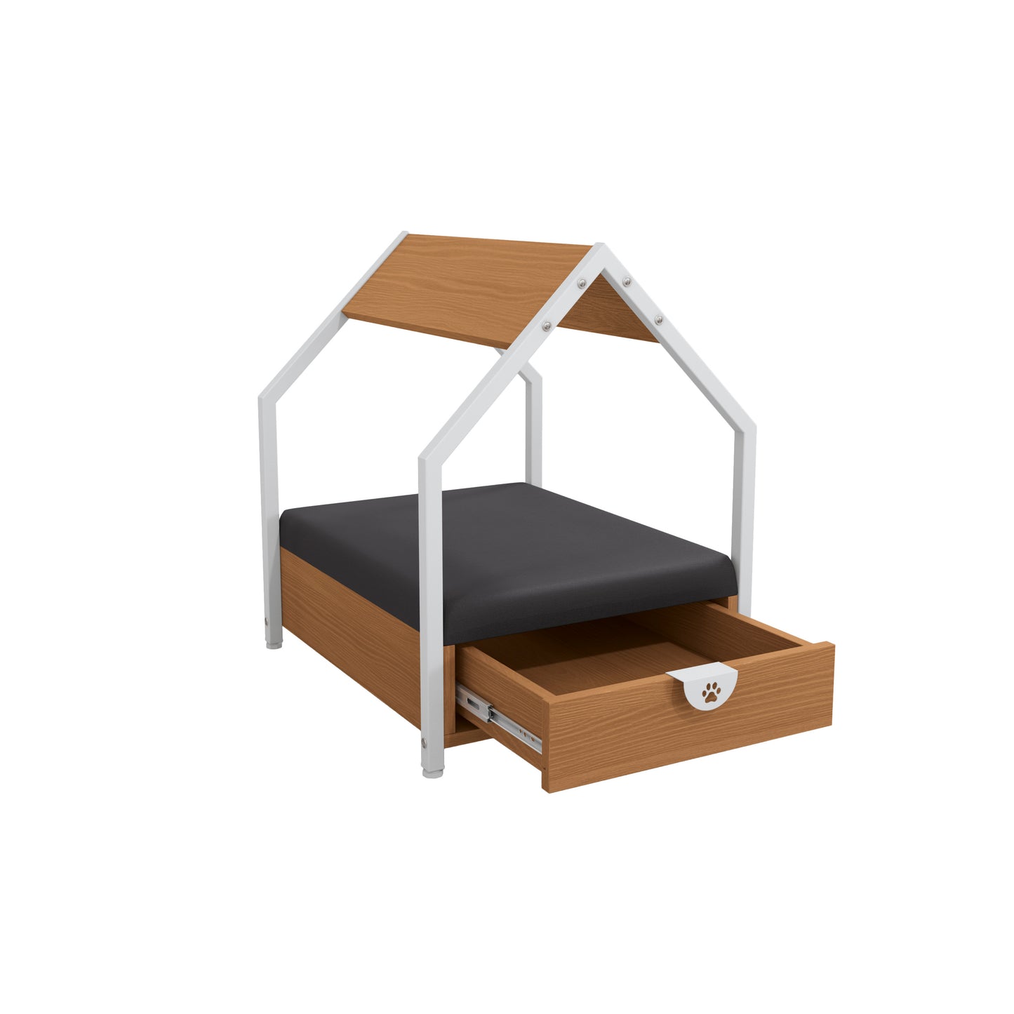 Casinha Pet Kappesberg Canela Branco Para Cães e Gatos