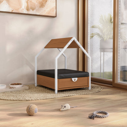 Casinha Pet Kappesberg Canela Branco Para Cães e Gatos