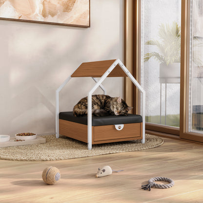 Casinha Pet Kappesberg Canela Branco Para Cães e Gatos
