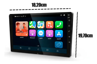 Central Multimídia Roadstar RS7009BR MP5 9 Pol CarPlay Android Auto Sem Fio Bluetooth Espelhamento Tela Touch Rádio FM