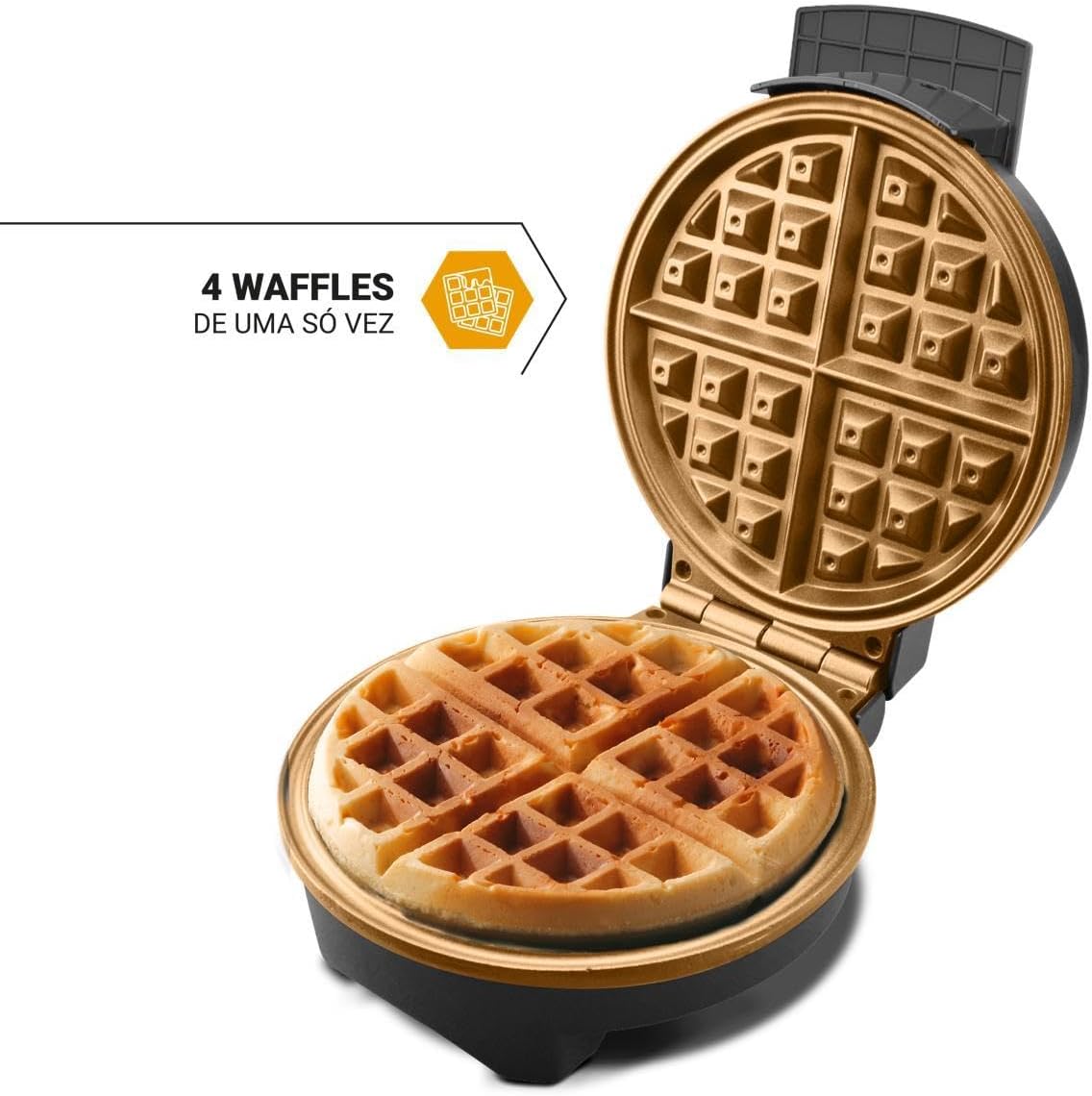 Máquina De Waffle PWM02A PHILCO 850W Antiaderente 127V