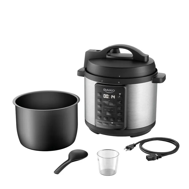 Panela Pressão Elétrica Dako 6L 1000W Multifunções Preta Cor