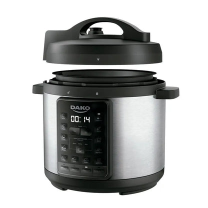 Panela Pressão Elétrica Dako 6L 1000W Multifunções Preta Cor