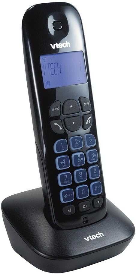 Telefone Sem Fio VTech VT685 com Secretária Eletrônica Identificador de Chamadas Viva-Voz Preto