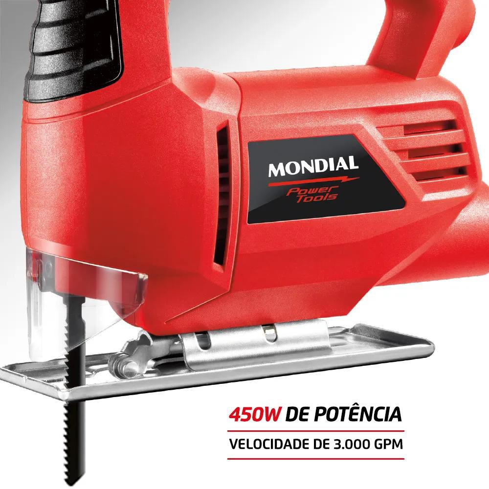Serra Tico-Tico Mondial Vermelho 450W - FST-03