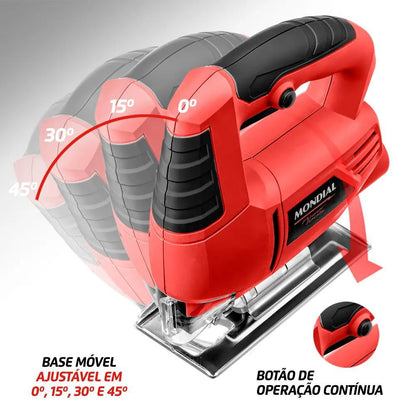 Serra Tico-Tico Mondial Vermelho 450W - FST-03