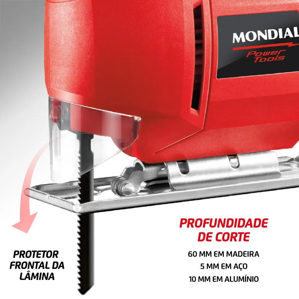 Serra Tico-Tico Mondial Vermelho 450W - FST-03