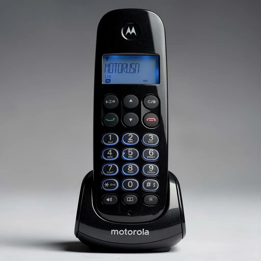 Telefone Motorola Moto 700 sem fio Preto