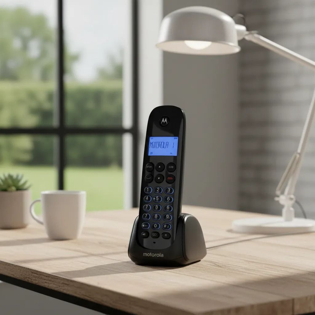 Telefone Motorola Moto 700 sem fio Preto
