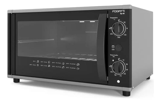 Forno Elétrico Fogatti Top 48L Bancada 127V Preto