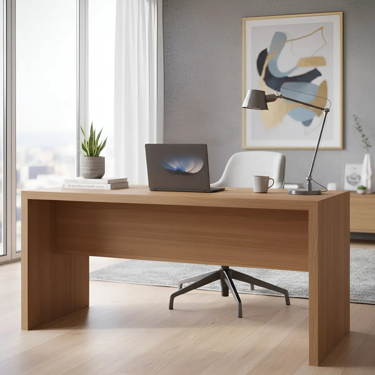 Mesa Para Escritório Tecnomobili ME4109 163cm Office MDP