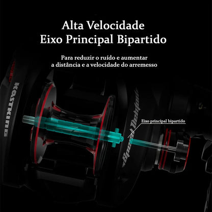 Carretilha Speed Demon Elite Cast Black Esquerda Kastking