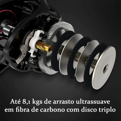 Carretilha Speed Demon Elite Cast Black Esquerda Kastking