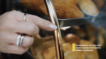 Estufa Ouro Curva 4 Bandejas 220V Para Alimentos