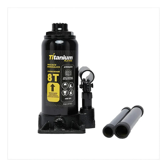 Macaco Garrafa Hidráulico 8T Para SUV Titanium Platina