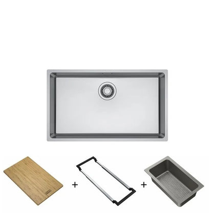 Cuba de Embutir e Sobrepor em Inox Linea 70 70x40cm com Acessórios 18630