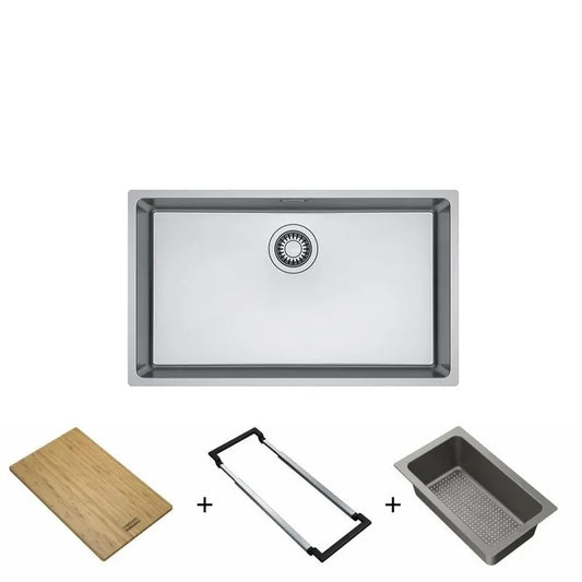 Cuba de Embutir e Sobrepor em Inox Linea 70 70x40cm com Acessórios 18630