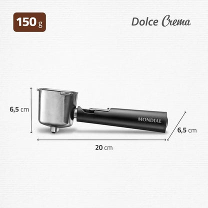 Porta Cápsula para Cafeteira Espresso Mondial Dolce Crema 20 Bar Mondial Preto/Inox - CPC-NP