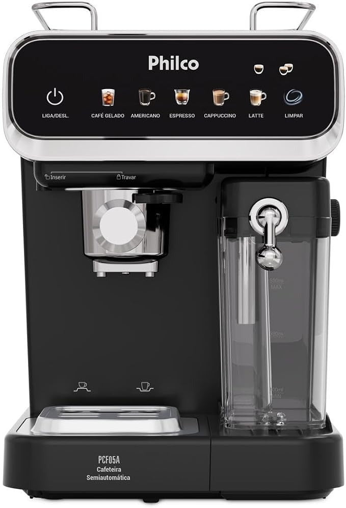 Cafeteira Expresso & Cápsulas Philco 20bar 5 Em 1 Pcf05a Preta Preto 127v