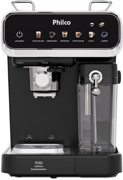 Cafeteira Expresso & Cápsulas Philco 20bar 5 Em 1 Pcf05a Preta Preto 127v