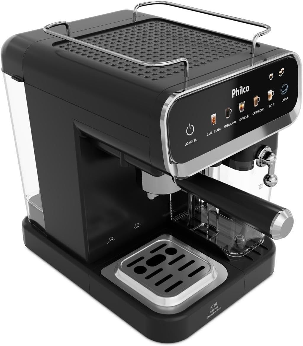 Cafeteira Expresso & Cápsulas Philco 20bar 5 Em 1 Pcf05a Preta Preto 127v
