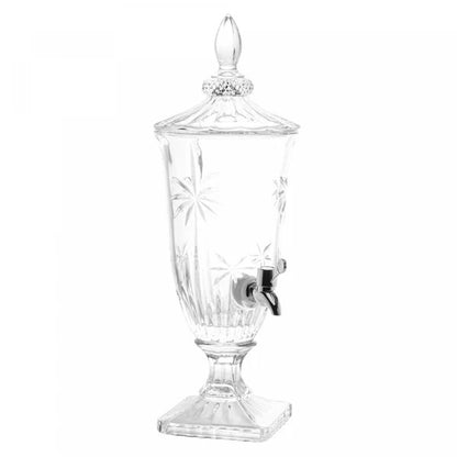 Suqueira com Pé e Tampa Palm Tree 2L Cristal - Wolff