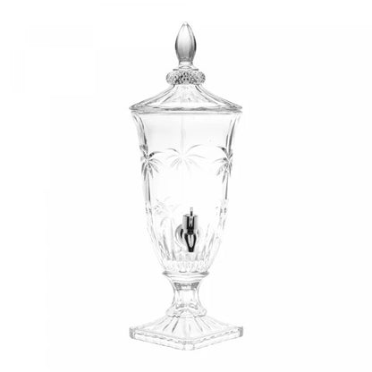 Suqueira com Pé e Tampa Palm Tree 2L Cristal - Wolff