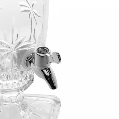 Suqueira com Pé e Tampa Palm Tree 2L Cristal - Wolff
